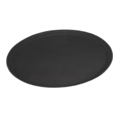 Bandeja oval antideslizante de fibra de vidrio