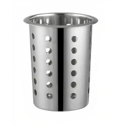 Cilindro portacubiertos de acero inoxidable