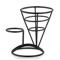 Cono con 1 portacuenco de hierro negro