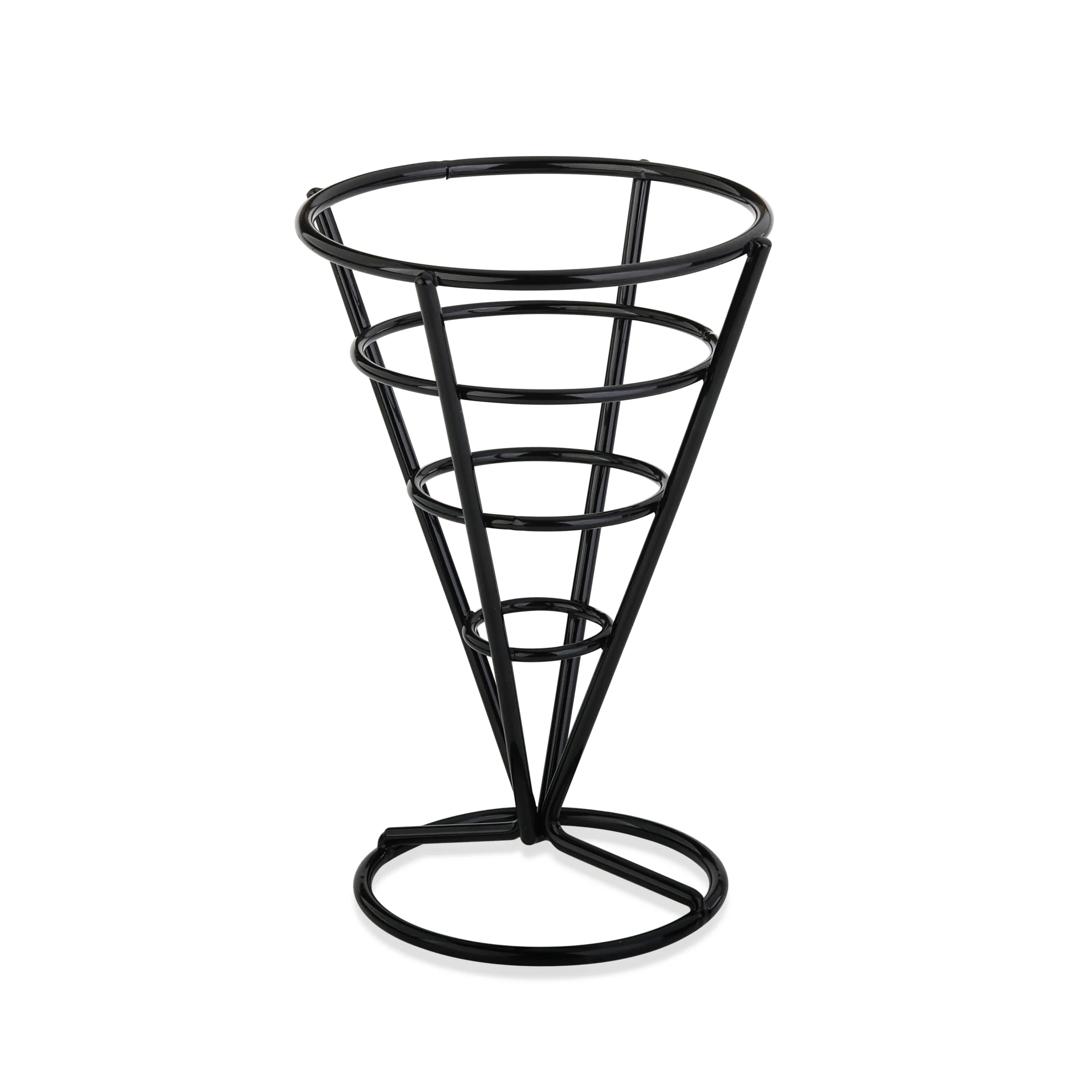 Cono portacucuruchos de hierro negro