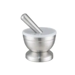 Mortero + Mano de mortero de acero inoxidable 18/10