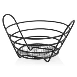 Panera/frutero de hierro negro