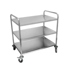 Carro de servicio de 3 estantes. Acero inoxidable
