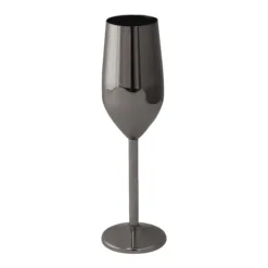 Copa champagne negra de acero inoxidable 18/10