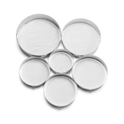 Set de 6 cedazos de acero inoxidable