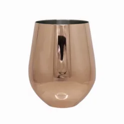 Vaso oval cobre de acero inoxidable 18/10