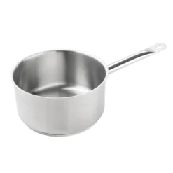 Cazo recto de acero inoxidable. Apto para la inducción.