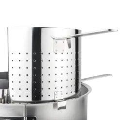 Alternative view of Colador de pasta de acero inoxidable