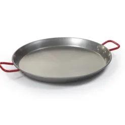 Paella valenciana de acero pulido