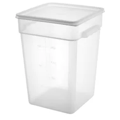 Contenedor PP cuadrado 20,8 Lt con tapa