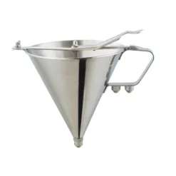 Embudo dosificador reforzado de acero inoxidable - No incluye el soporte
