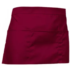 Mandil monedero - Negro, burdeos y azul