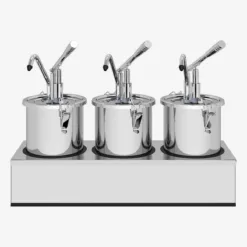 Alternative view of Dosificador de palanca de acero inoxidable 18/10 - 3 unidades