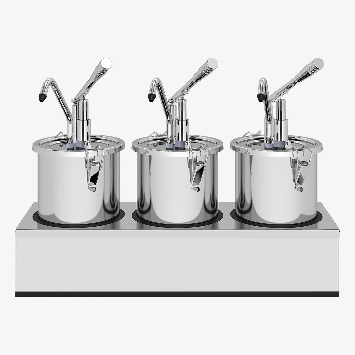 Dosificador de palanca de acero inoxidable 18/10 - 3 unidades - Imagen 2