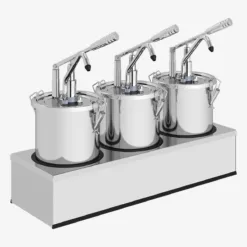 Dosificador de palanca de acero inoxidable 18/10 - 3 unidades