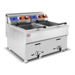 Freidora a gas doble de sobremesa