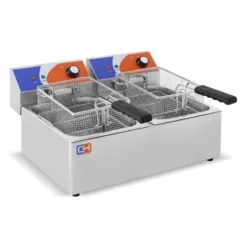 Freidora eléctrica doble sin grifo de vacío